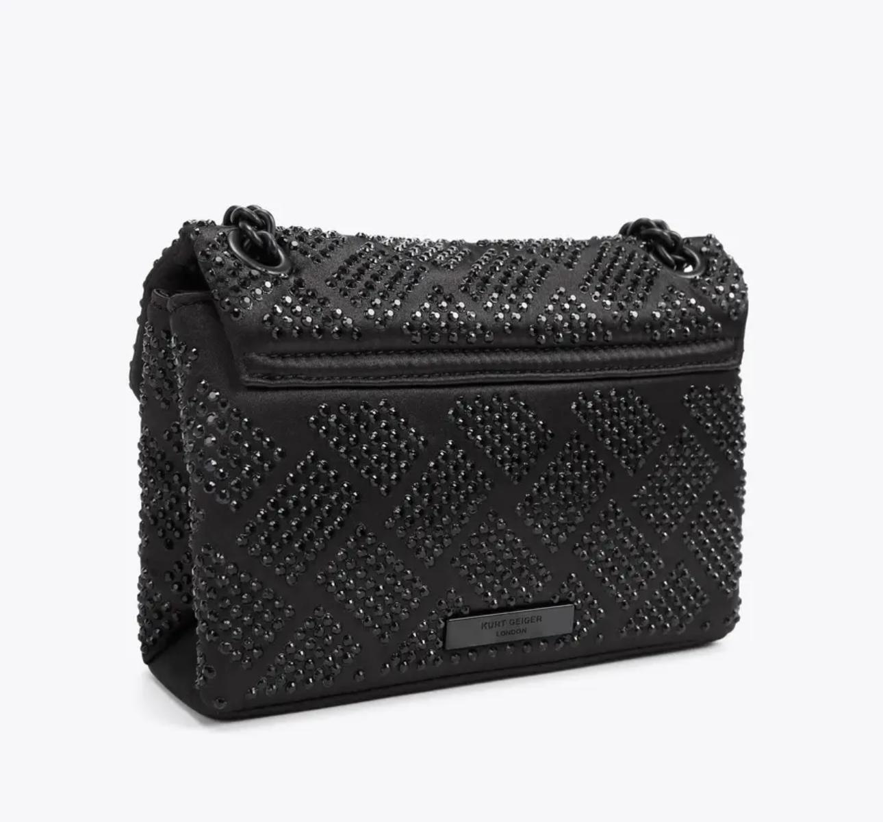 Kurt Geiger Midnight Glam Studded Crossbody