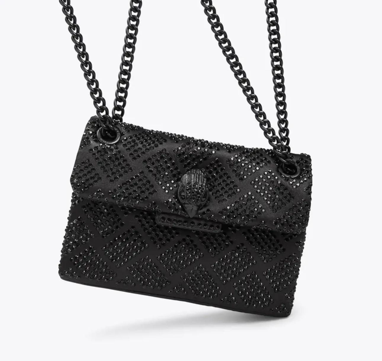 Kurt Geiger Midnight Glam Studded Crossbody