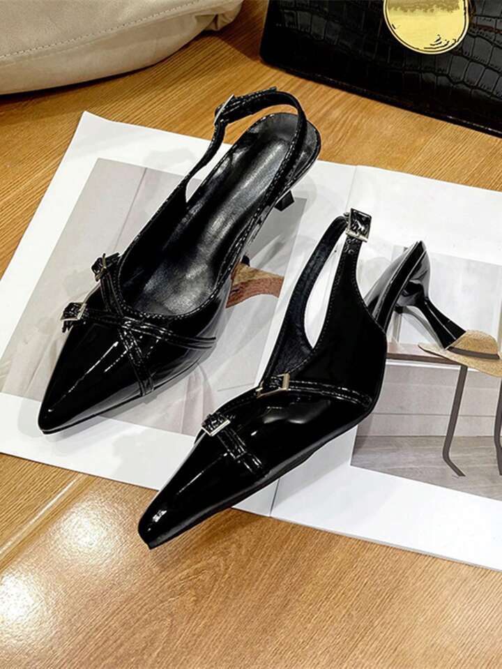 Gloss Stride Heels