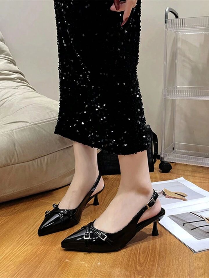 Gloss Stride Heels