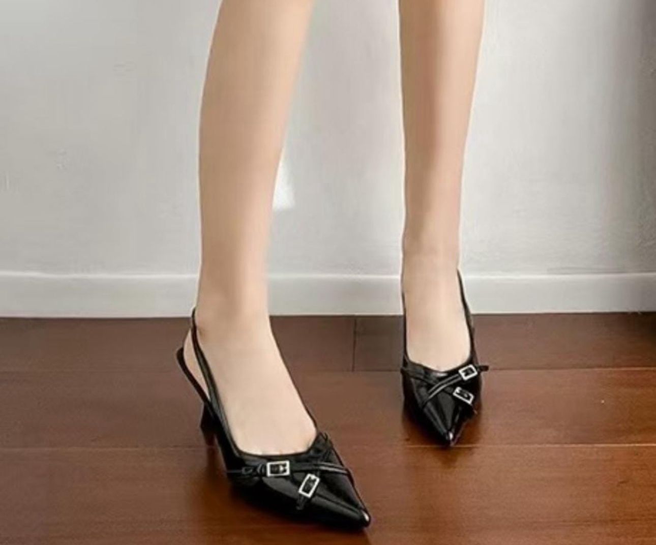 Gloss Stride Heels