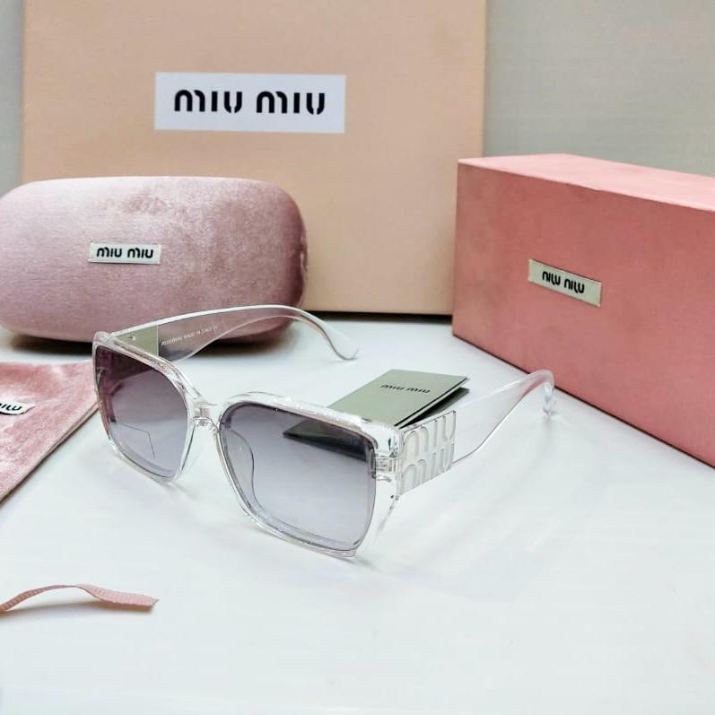 Miu Miu White Glamour Sunglasses