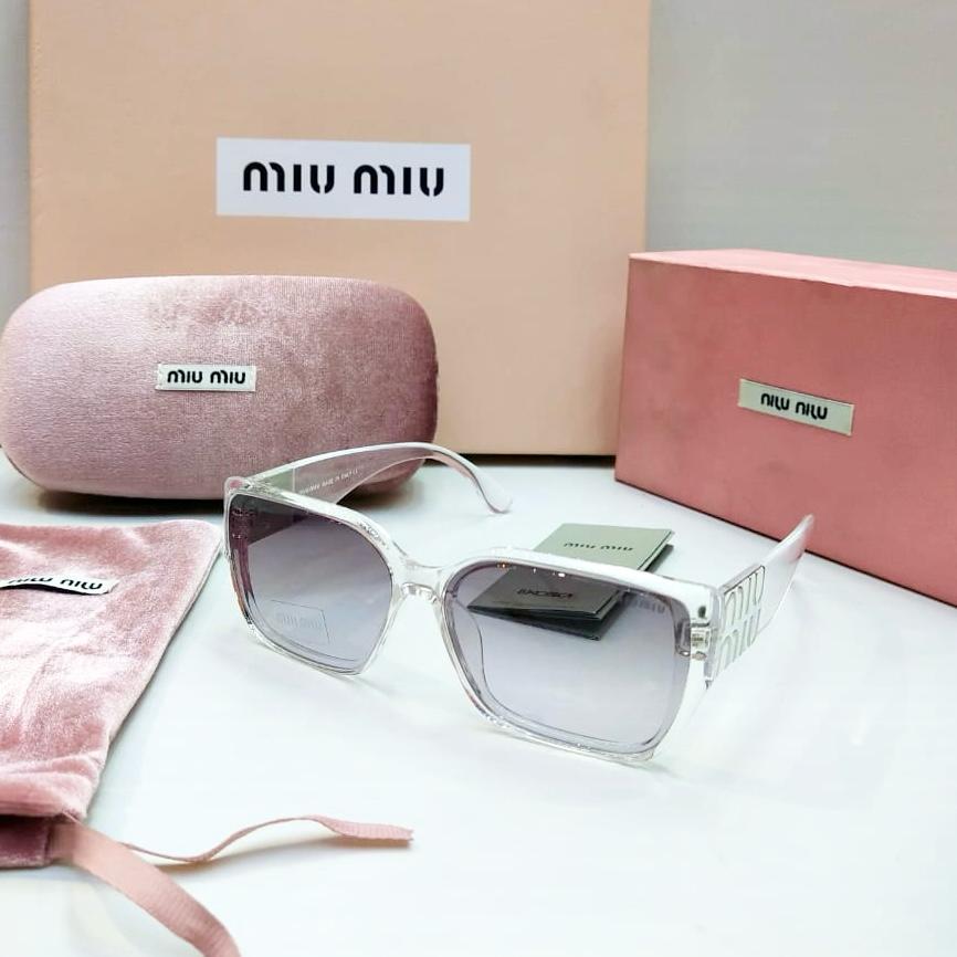 Miu Miu White Glamour Sunglasses