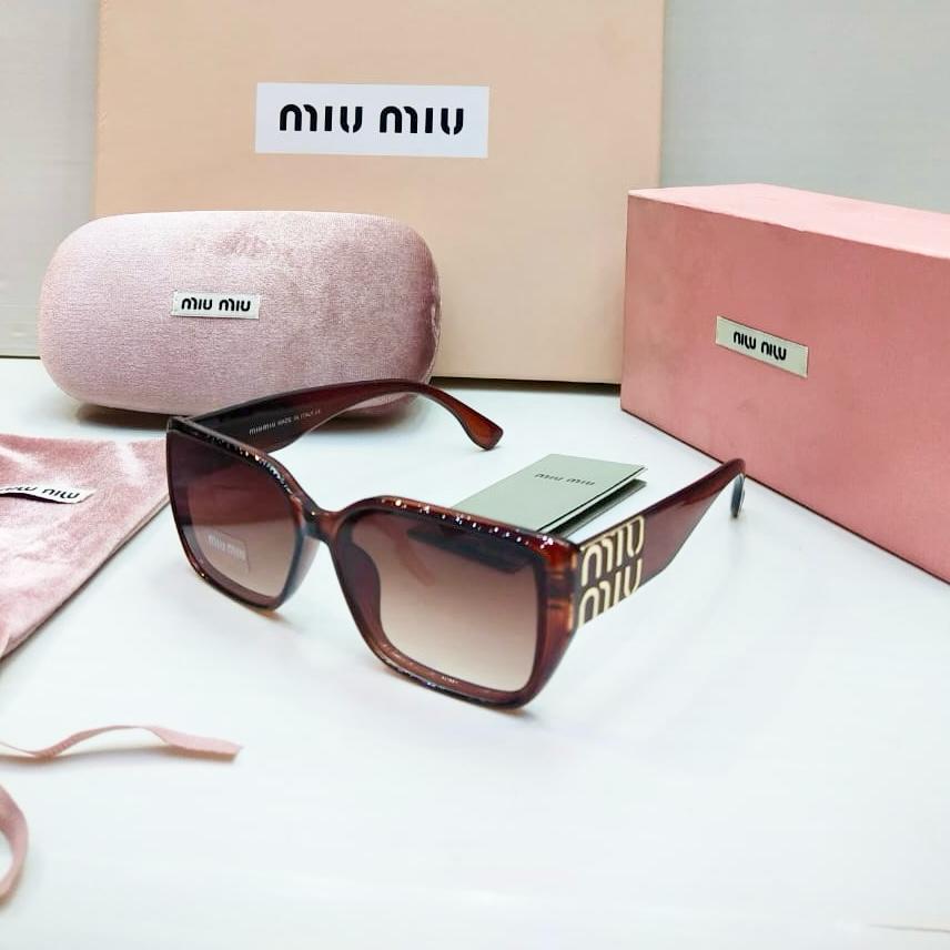 Miu Miu Brown Glamour Sunglasses