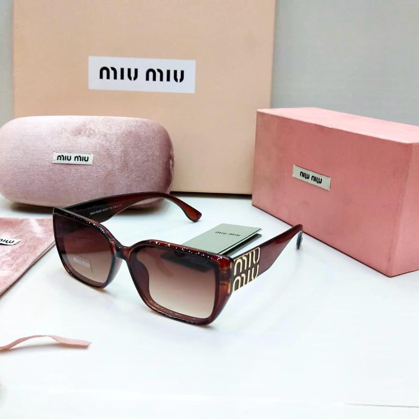 Miu Miu Brown Glamour Sunglasses