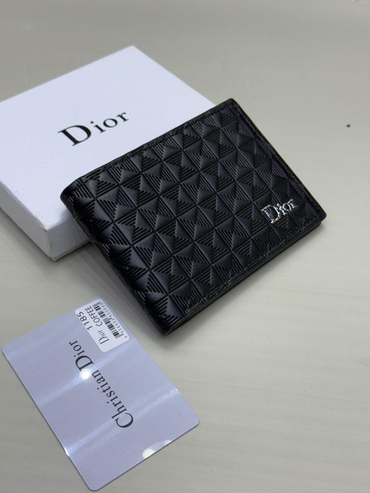 Dior Mens Wallet Black