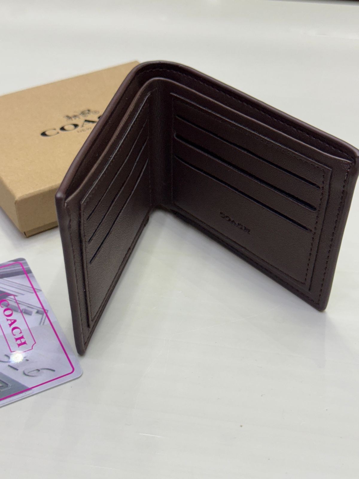 Coach Wallet Brown Print