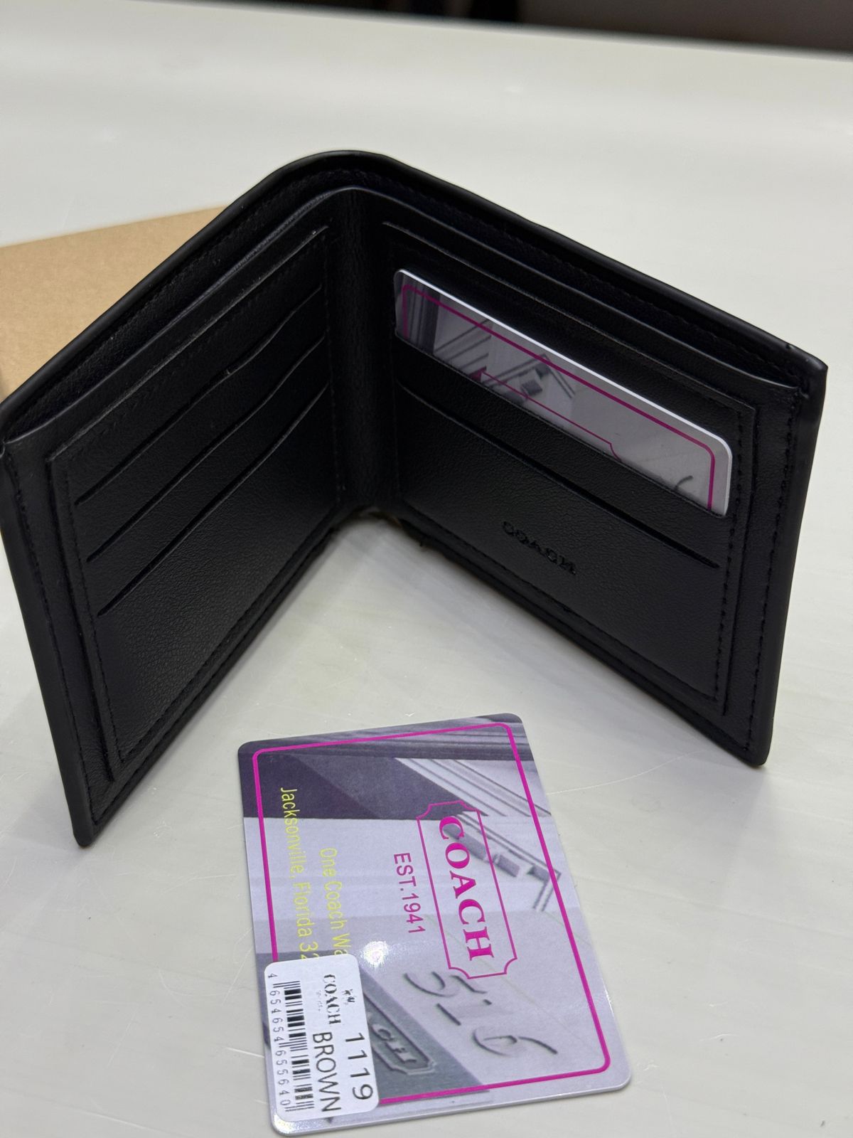 Coach Wallet Dark Brown