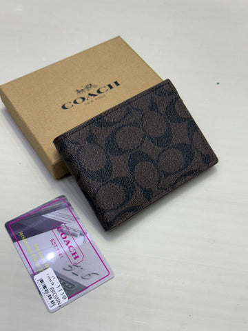 Coach Wallet Dark Brown