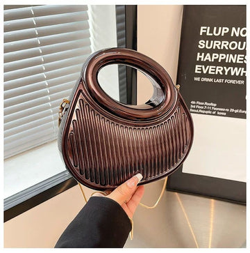Lunar Luxe Acrylic Crossbody Bag