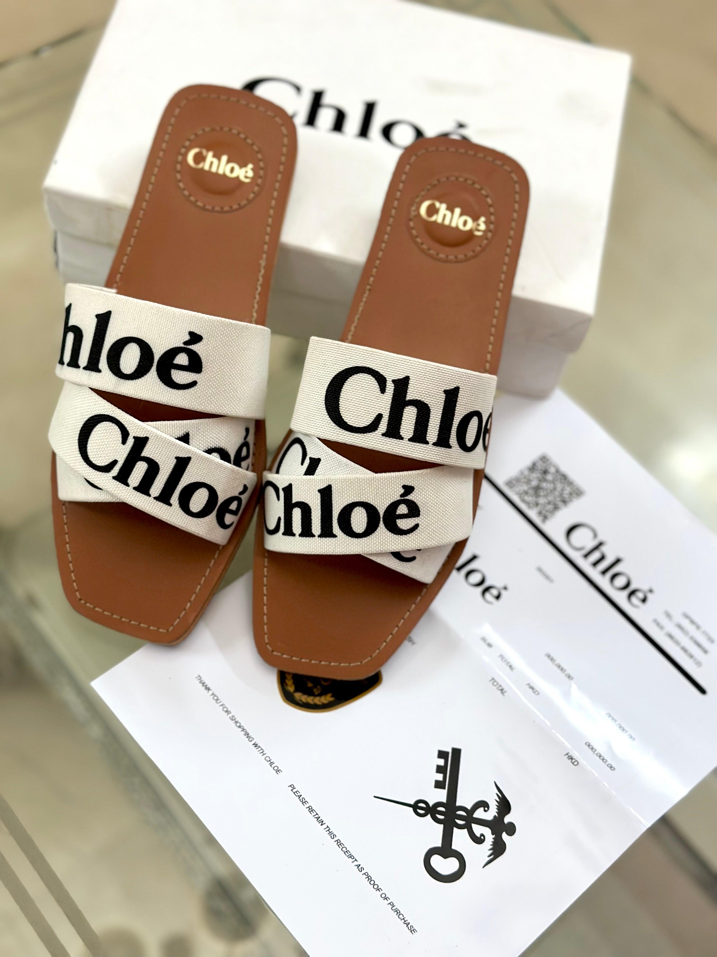 Chloe SLIDES ( WHITE ) - ZAWJ