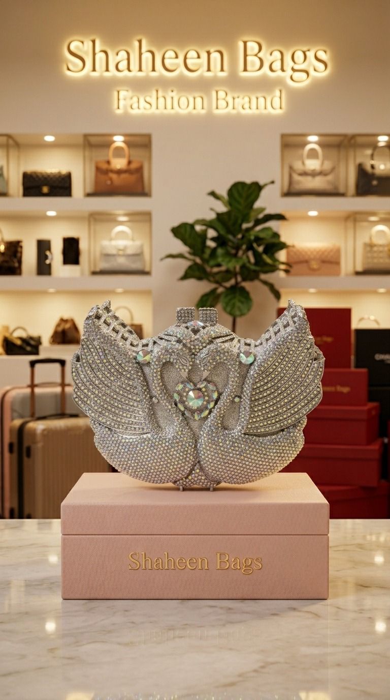 Swan Majesty Clutch