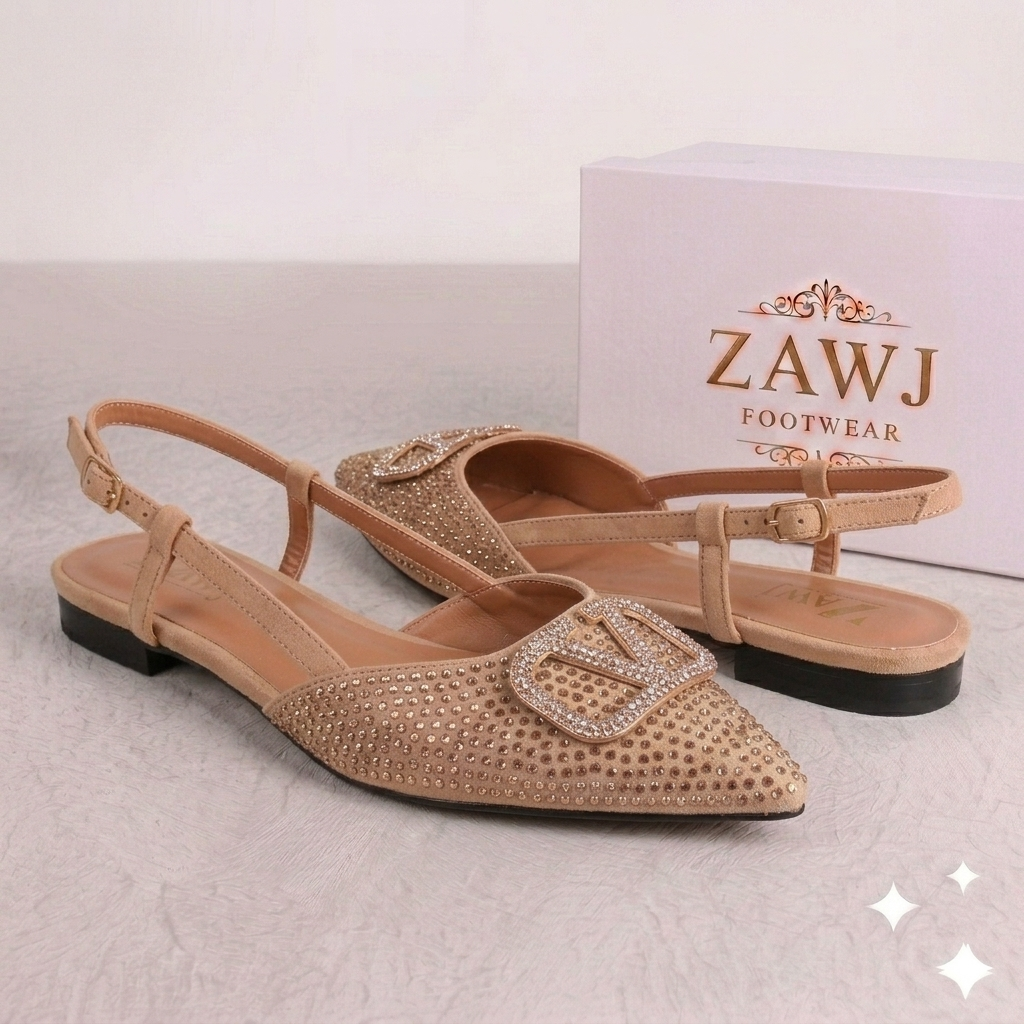 Fancy V Flat Pumps