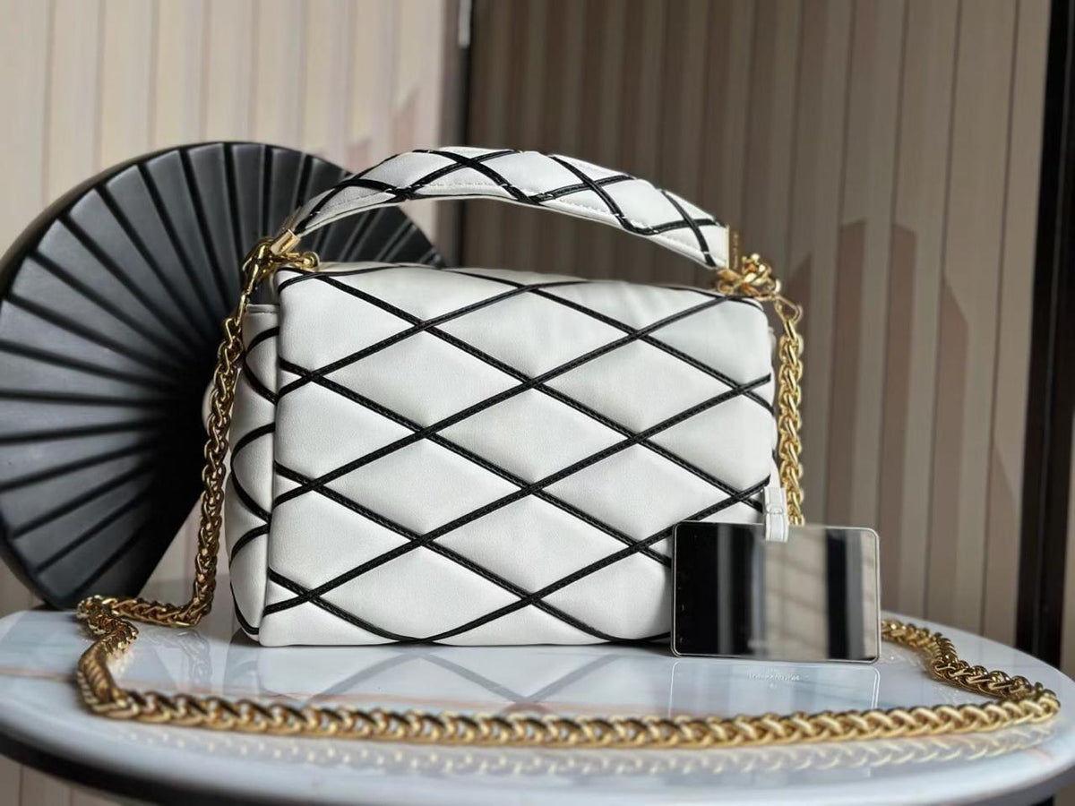 LV Paris Quilted Chic Handbag(Premium Quality)(With Box)