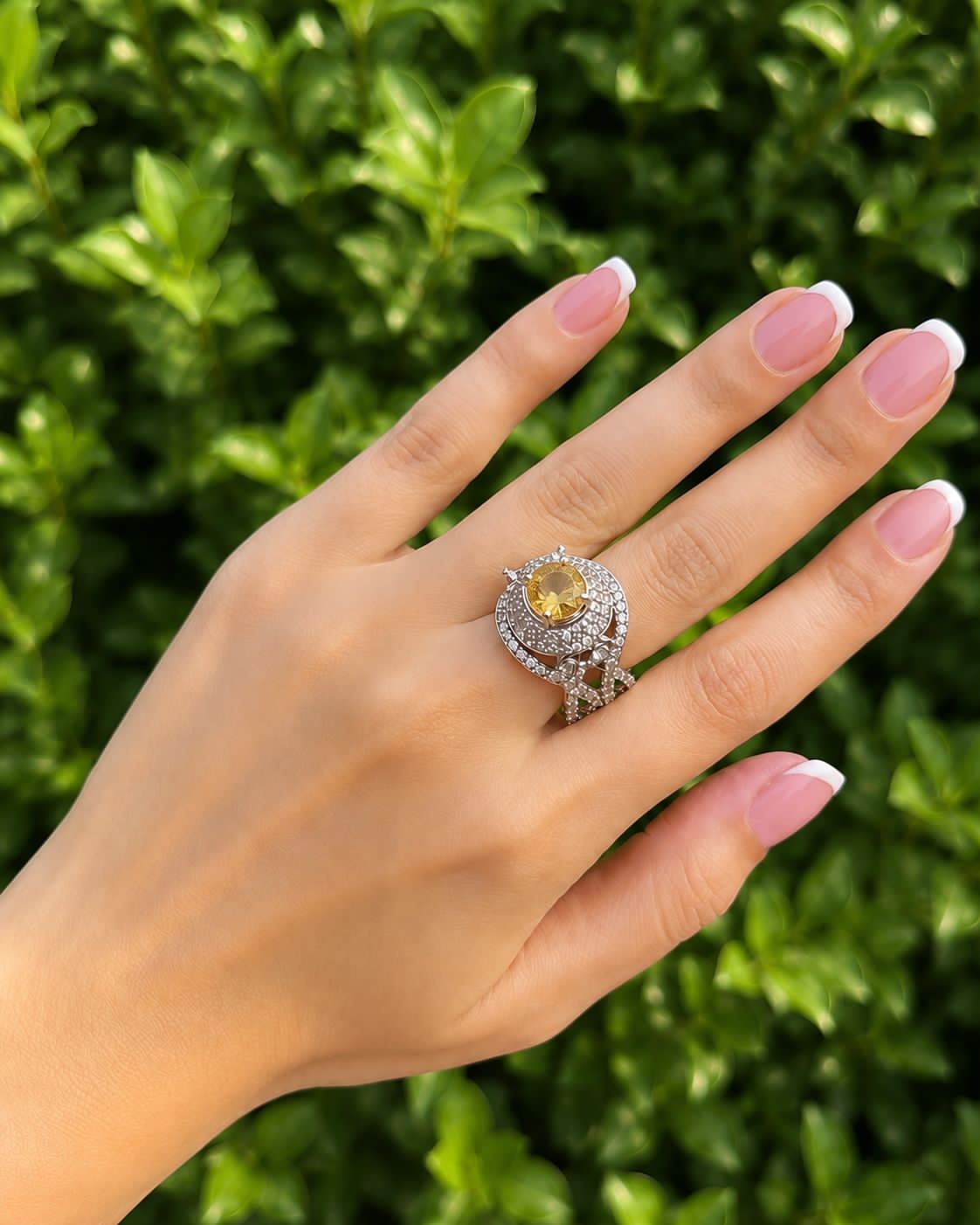Zawj Ivory Adjustable Ring 07