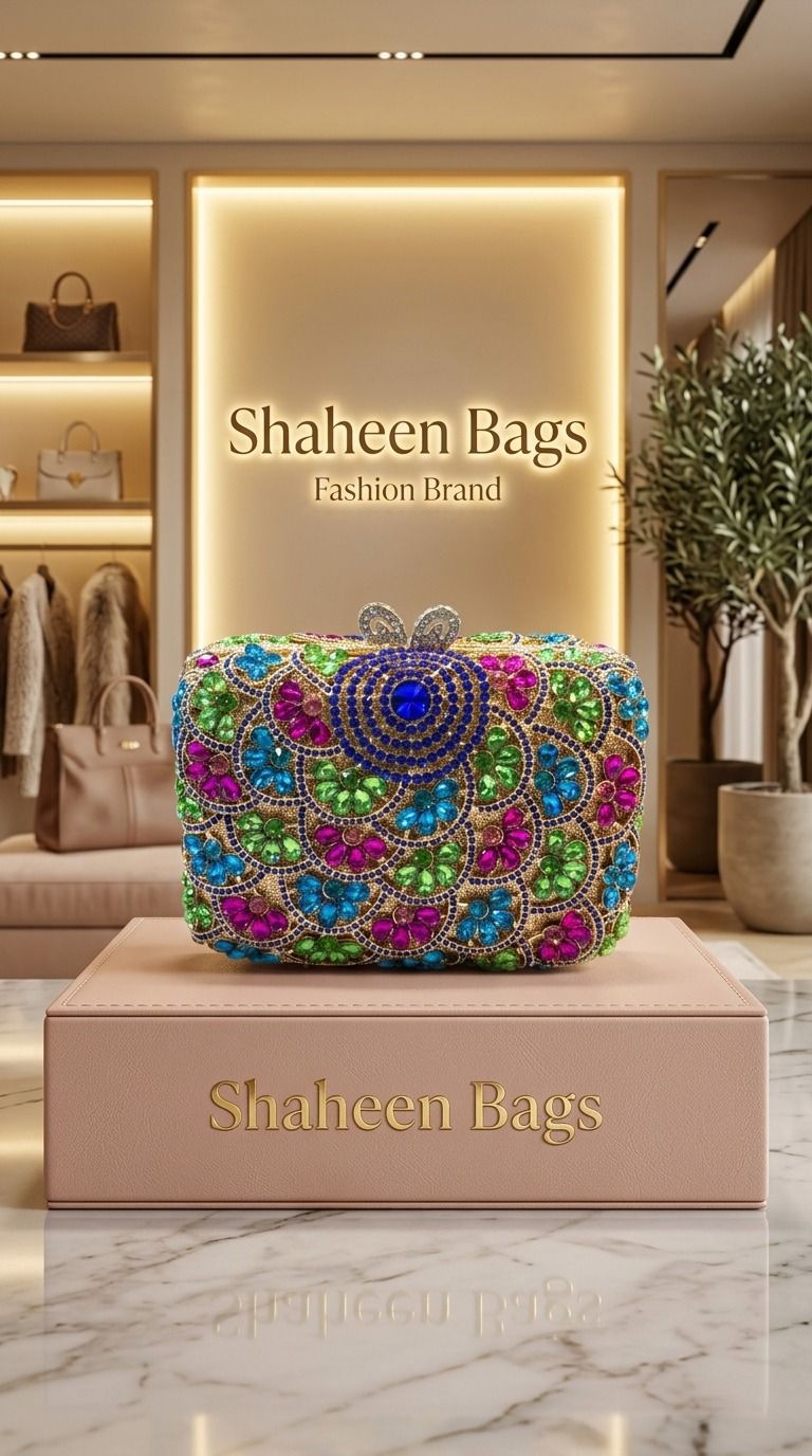 Majestic Peacock Clutch