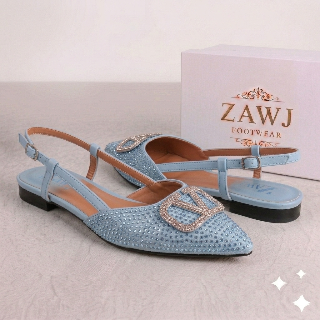 Fancy V Flat Pumps