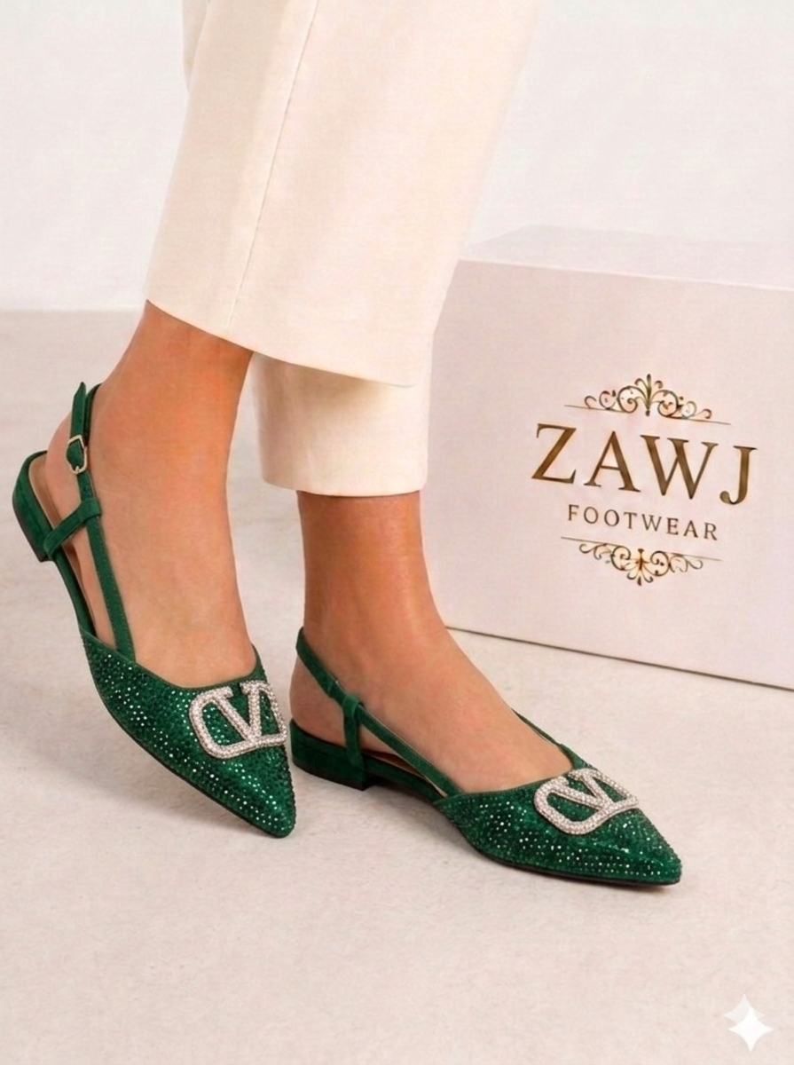 Fancy V Flat Pumps