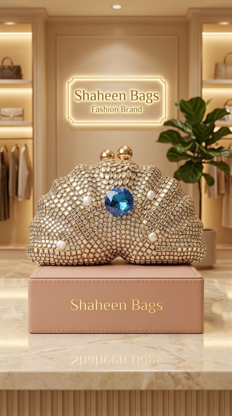 Sapphire Majesty Clutch