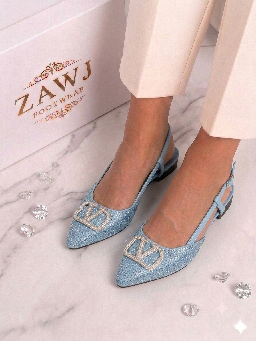 Fancy V Flat Pumps