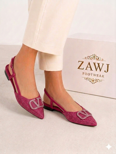 Fancy V Flat Pumps