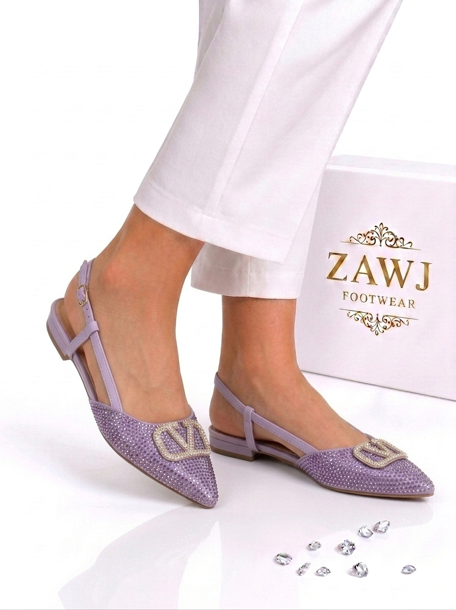 Fancy V Flat Pumps