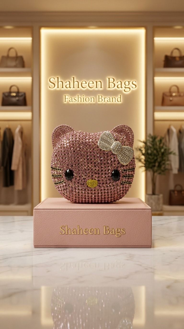 Crystal Kitty Clutch