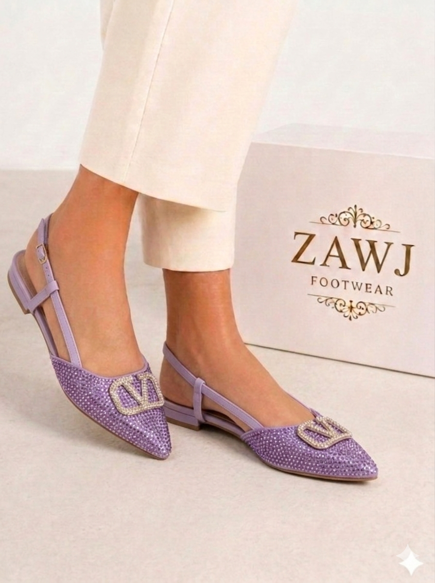 Fancy V Flat Pumps