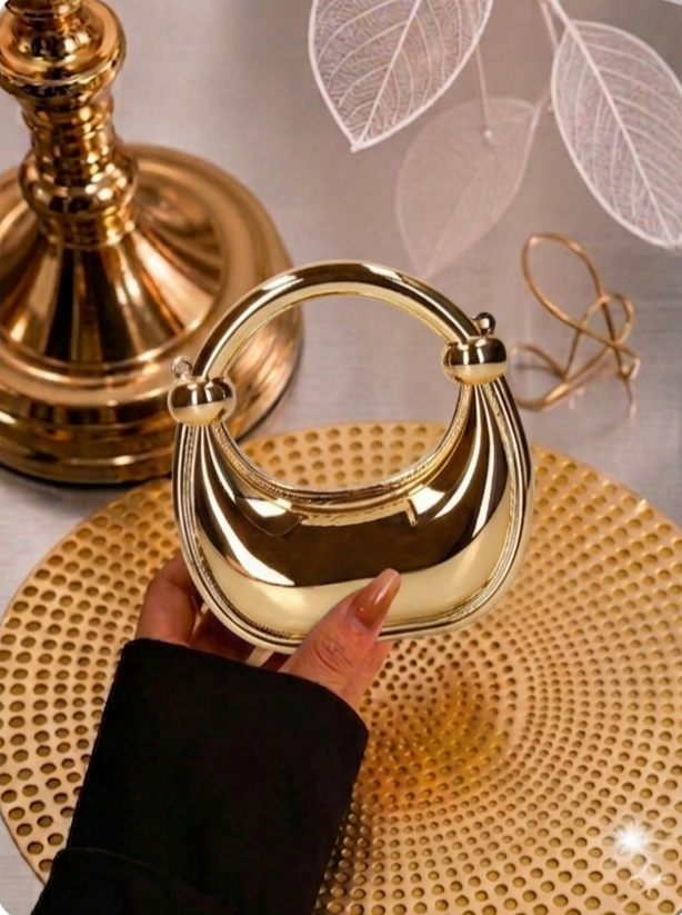 Acrylic Mini Clutch - GOLDEN