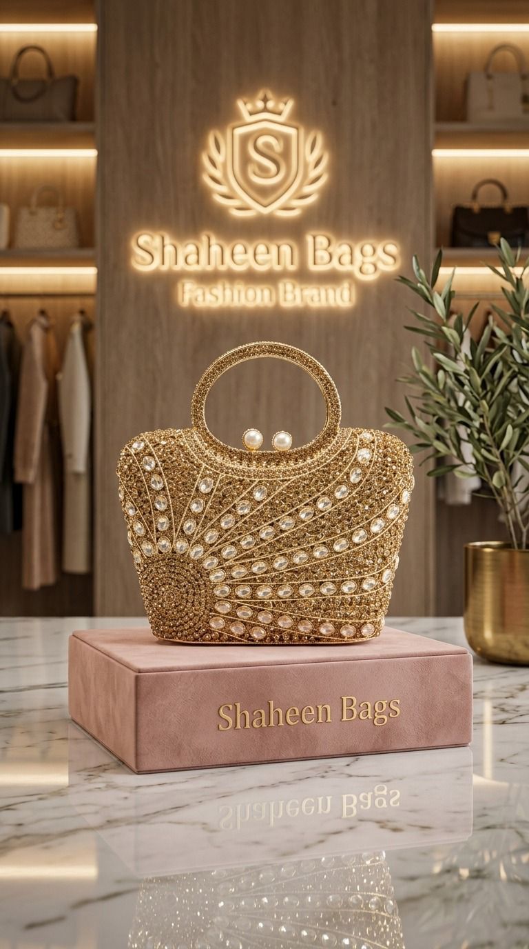 Royal pearl Halo Clutch