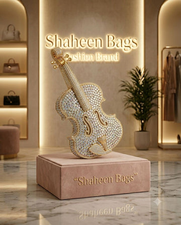 Violin Crystal Clutch