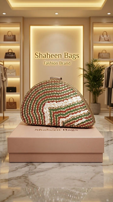 Pearl Mosaic Clutch