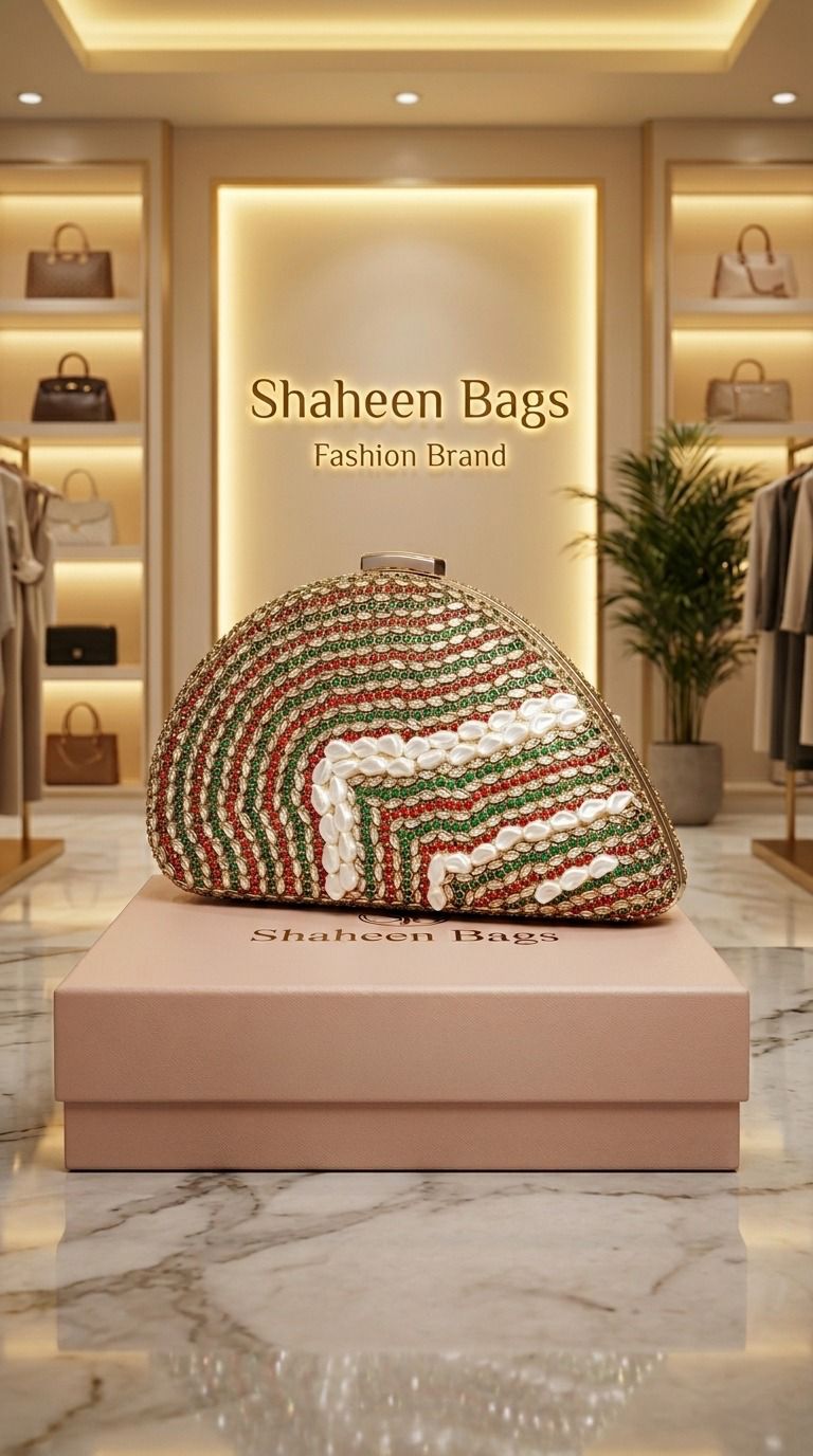 Pearl Mosaic Clutch