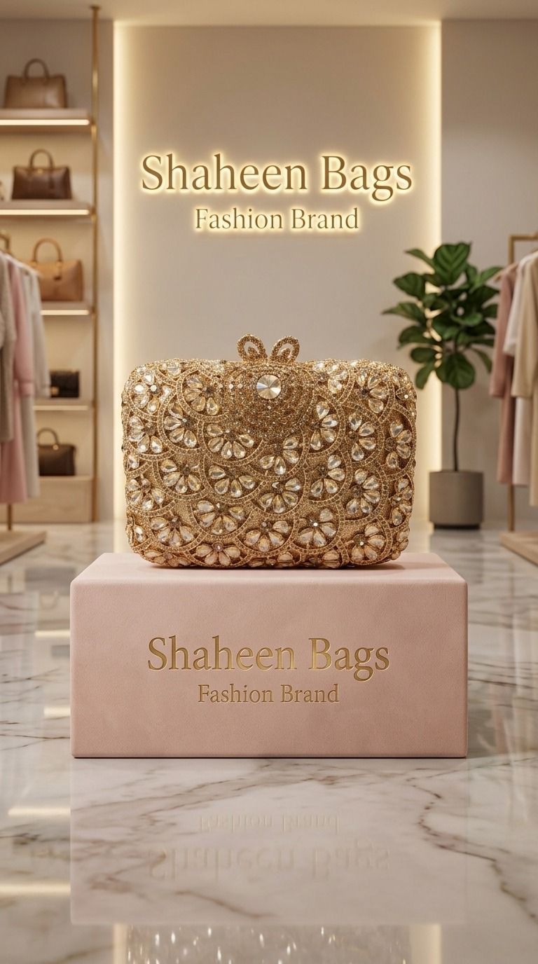 Golden Elegance Clutch