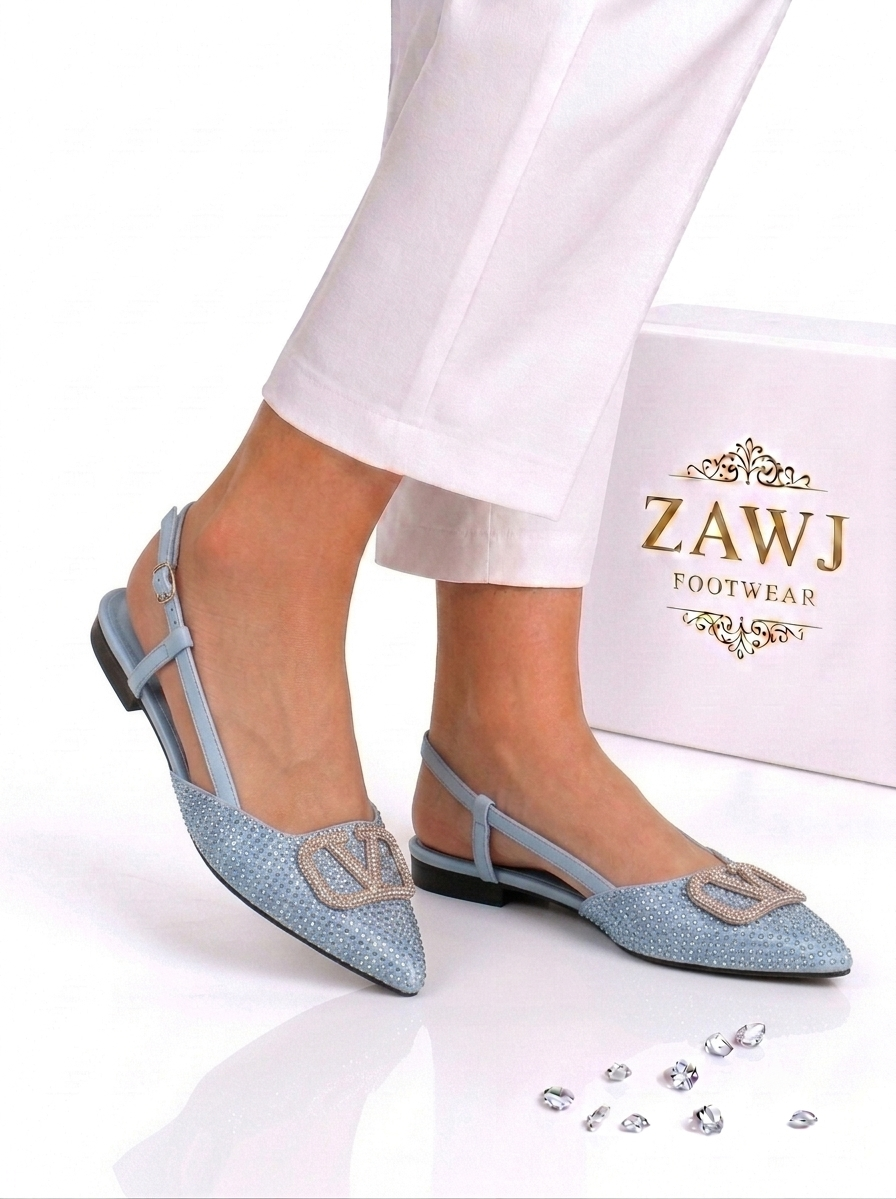 Fancy V Flat Pumps