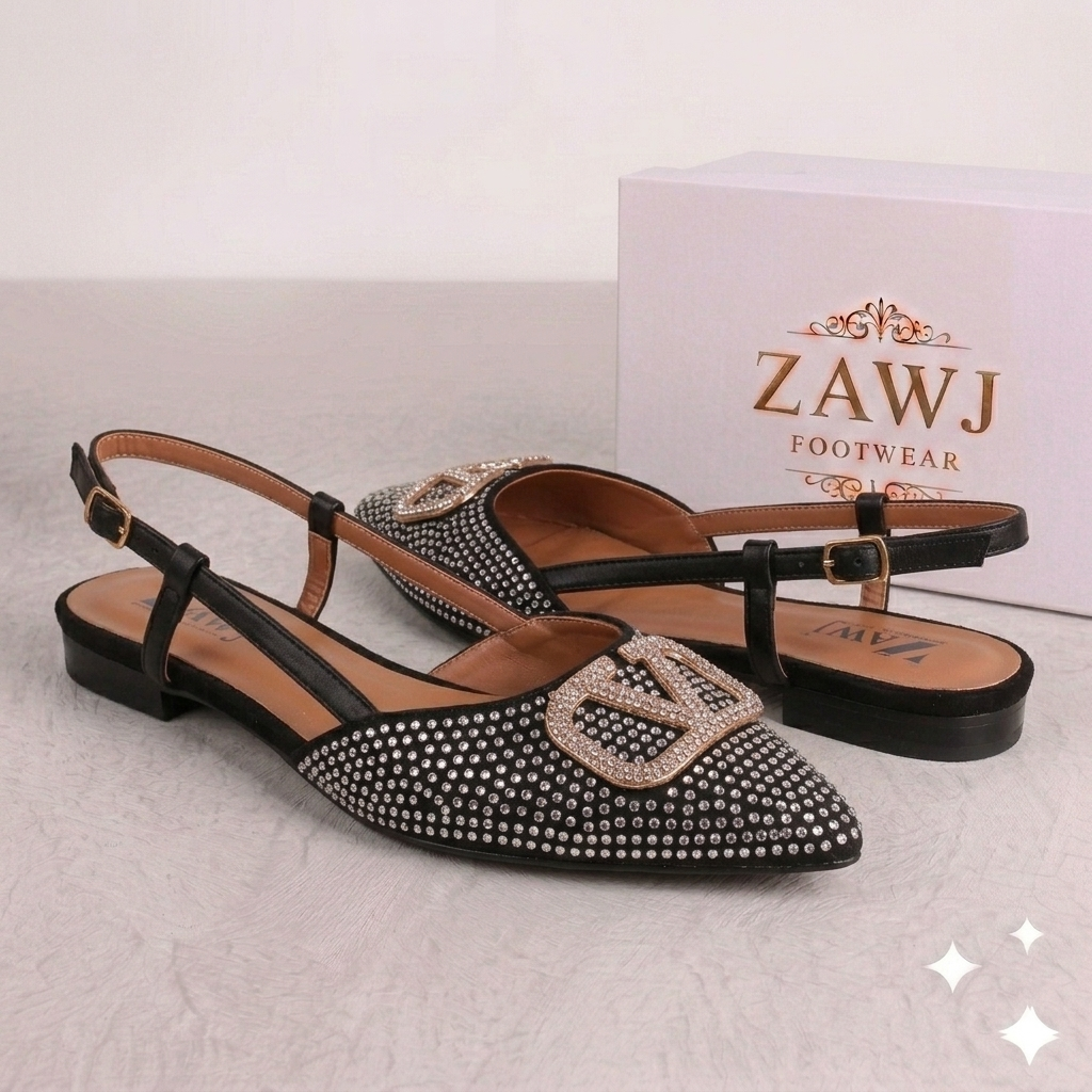 Fancy V Flat Pumps