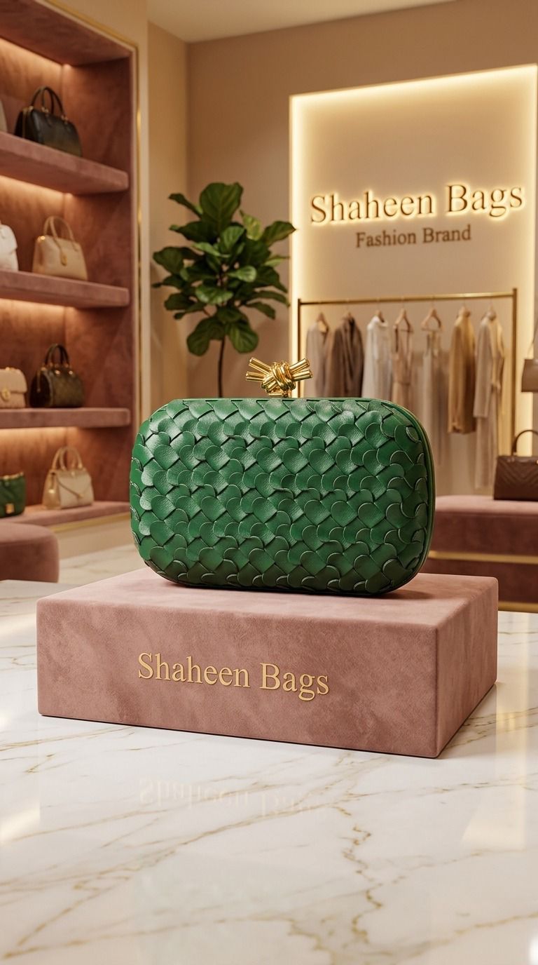 Emarld Weave Clutch