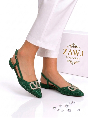 Fancy V Flat Pumps