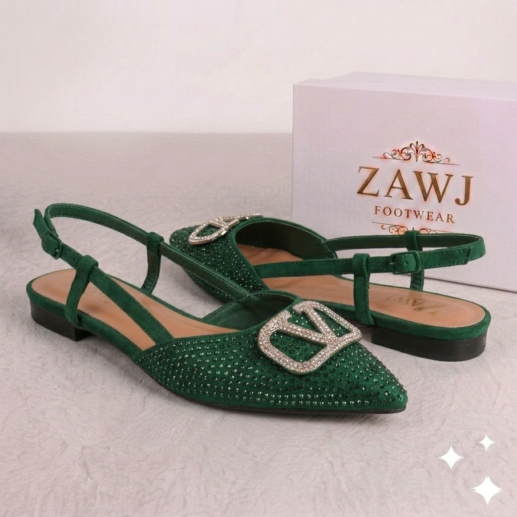 Fancy V Flat Pumps