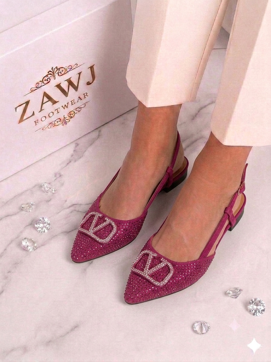 Fancy V Flat Pumps