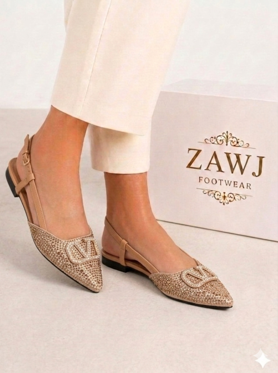 Fancy V Flat Pumps