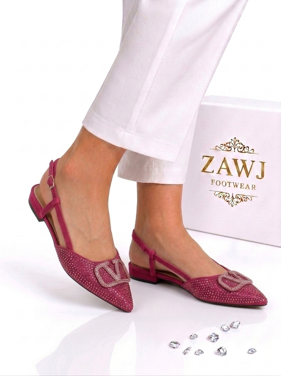 Fancy V Flat Pumps